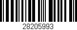 Código de barras (EAN, GTIN, SKU, ISBN): '28205993'