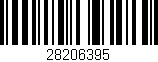 Código de barras (EAN, GTIN, SKU, ISBN): '28206395'