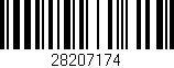 Código de barras (EAN, GTIN, SKU, ISBN): '28207174'