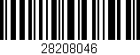 Código de barras (EAN, GTIN, SKU, ISBN): '28208046'
