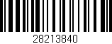 Código de barras (EAN, GTIN, SKU, ISBN): '28213840'