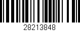 Código de barras (EAN, GTIN, SKU, ISBN): '28213848'