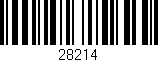 Código de barras (EAN, GTIN, SKU, ISBN): '28214'