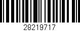 Código de barras (EAN, GTIN, SKU, ISBN): '28219717'