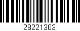 Código de barras (EAN, GTIN, SKU, ISBN): '28221303'