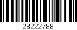 Código de barras (EAN, GTIN, SKU, ISBN): '28222788'