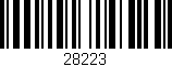 Código de barras (EAN, GTIN, SKU, ISBN): '28223'