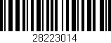 Código de barras (EAN, GTIN, SKU, ISBN): '28223014'