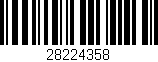 Código de barras (EAN, GTIN, SKU, ISBN): '28224358'