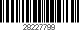 Código de barras (EAN, GTIN, SKU, ISBN): '28227799'
