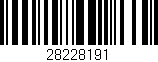 Código de barras (EAN, GTIN, SKU, ISBN): '28228191'