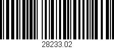 Código de barras (EAN, GTIN, SKU, ISBN): '28233.02'