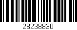 Código de barras (EAN, GTIN, SKU, ISBN): '28238830'