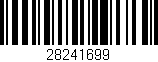 Código de barras (EAN, GTIN, SKU, ISBN): '28241699'