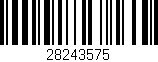 Código de barras (EAN, GTIN, SKU, ISBN): '28243575'
