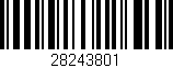 Código de barras (EAN, GTIN, SKU, ISBN): '28243801'