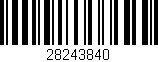 Código de barras (EAN, GTIN, SKU, ISBN): '28243840'