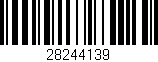 Código de barras (EAN, GTIN, SKU, ISBN): '28244139'