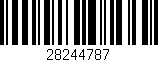 Código de barras (EAN, GTIN, SKU, ISBN): '28244787'