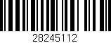 Código de barras (EAN, GTIN, SKU, ISBN): '28245112'