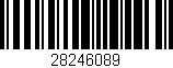 Código de barras (EAN, GTIN, SKU, ISBN): '28246089'