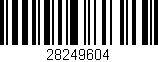 Código de barras (EAN, GTIN, SKU, ISBN): '28249604'