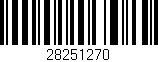 Código de barras (EAN, GTIN, SKU, ISBN): '28251270'