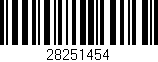 Código de barras (EAN, GTIN, SKU, ISBN): '28251454'