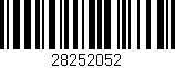 Código de barras (EAN, GTIN, SKU, ISBN): '28252052'