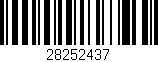 Código de barras (EAN, GTIN, SKU, ISBN): '28252437'