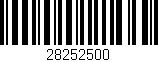 Código de barras (EAN, GTIN, SKU, ISBN): '28252500'