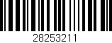 Código de barras (EAN, GTIN, SKU, ISBN): '28253211'
