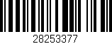 Código de barras (EAN, GTIN, SKU, ISBN): '28253377'