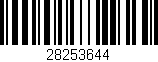 Código de barras (EAN, GTIN, SKU, ISBN): '28253644'
