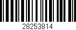Código de barras (EAN, GTIN, SKU, ISBN): '28253814'