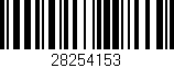 Código de barras (EAN, GTIN, SKU, ISBN): '28254153'