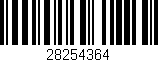 Código de barras (EAN, GTIN, SKU, ISBN): '28254364'