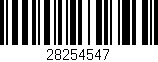 Código de barras (EAN, GTIN, SKU, ISBN): '28254547'