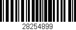 Código de barras (EAN, GTIN, SKU, ISBN): '28254899'