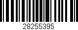 Código de barras (EAN, GTIN, SKU, ISBN): '28255395'
