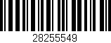 Código de barras (EAN, GTIN, SKU, ISBN): '28255549'