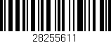 Código de barras (EAN, GTIN, SKU, ISBN): '28255611'