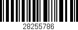 Código de barras (EAN, GTIN, SKU, ISBN): '28255786'