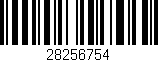 Código de barras (EAN, GTIN, SKU, ISBN): '28256754'
