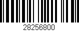 Código de barras (EAN, GTIN, SKU, ISBN): '28256800'