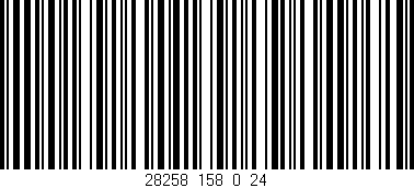 Código de barras (EAN, GTIN, SKU, ISBN): '28258_158_0_24'