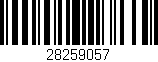 Código de barras (EAN, GTIN, SKU, ISBN): '28259057'