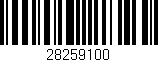 Código de barras (EAN, GTIN, SKU, ISBN): '28259100'