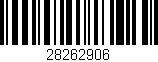 Código de barras (EAN, GTIN, SKU, ISBN): '28262906'