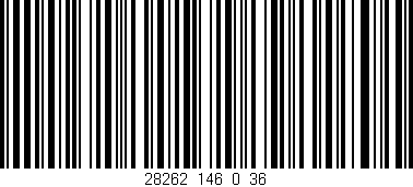 Código de barras (EAN, GTIN, SKU, ISBN): '28262_146_0_36'